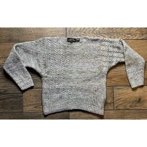 🧶 Vintage Renée Tener for Jeanne Pierre Wool Silk Cable Knit Sweater | 80s–90s